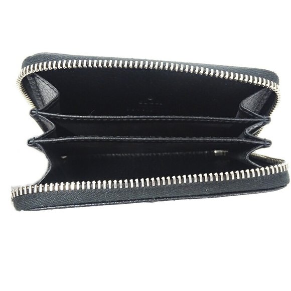 GUCCI Wallet Women's Men's Coin Case Petit Marmont Leather Double G Zip Aroun... - Picture 5 of 9